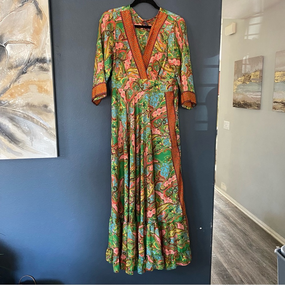 Me 2 Magic maxi long sleeve bohemian dress XL new without tag womens